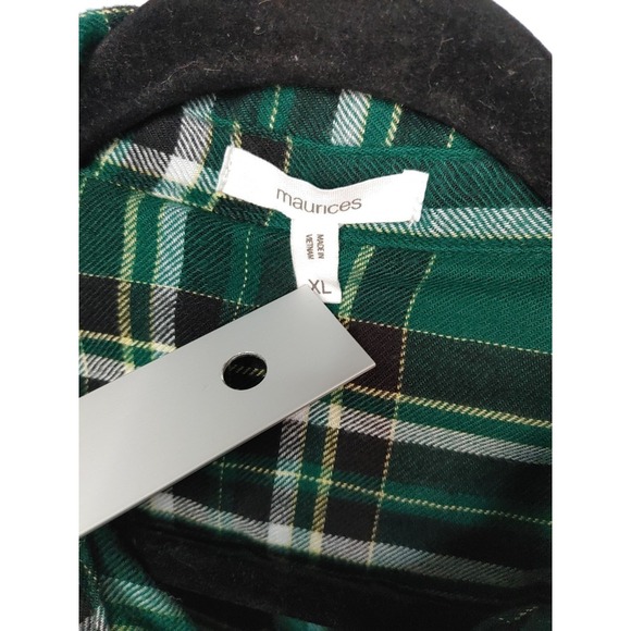 Maurice's Plaid Lot Of 2 Button Up Long Sleeve Shirts Women's XL Western Cowgirl - Picture 7 of 10